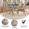 Flash Furniture Lourdes Thonet French Bistro Stacking Chair, Natural/White PE Rattan and Bamboo Print Alum Frm, 4PK 4-SDA-AD642002S-NATWH-LTNAT-GG - alternate 4